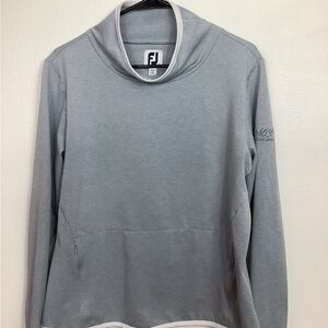 FootJoy Golf Cowl Size Lg Woman’s Gray / Sky Blue Large Michelbook Country Club